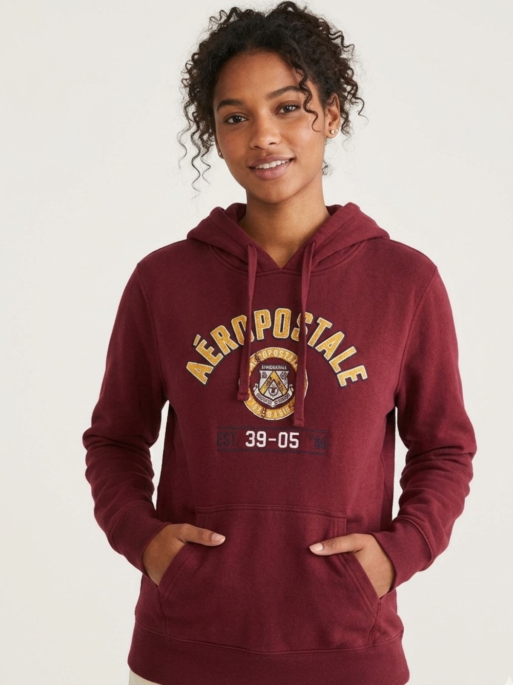 Aeropostale Red Sweater Classic Pullover Style